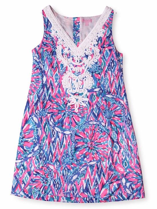 Lilly Pulitzer Dresses & Skirts - Lilly Pulitzer Gabby Shift Dress Size 8 – Tiki Pink “Shake It Up” 🌴💗